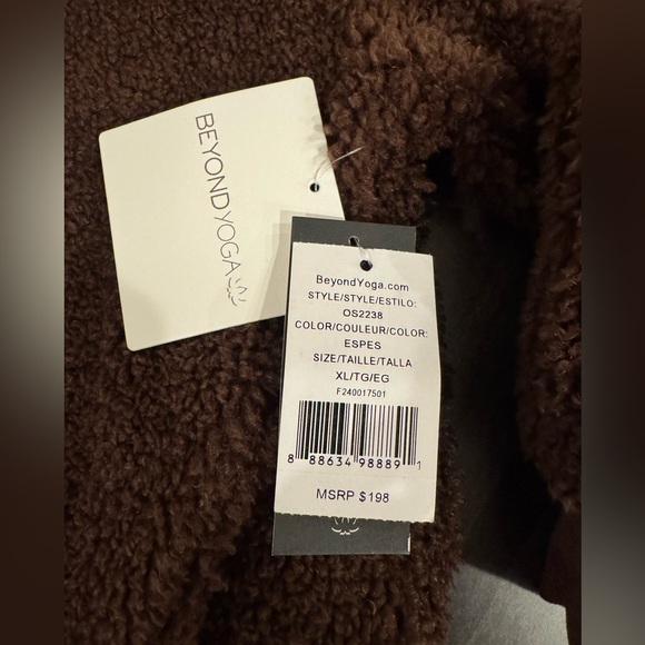 Beyond Yoga Chocolate Sherpa Jacket - Picture 3 of 3